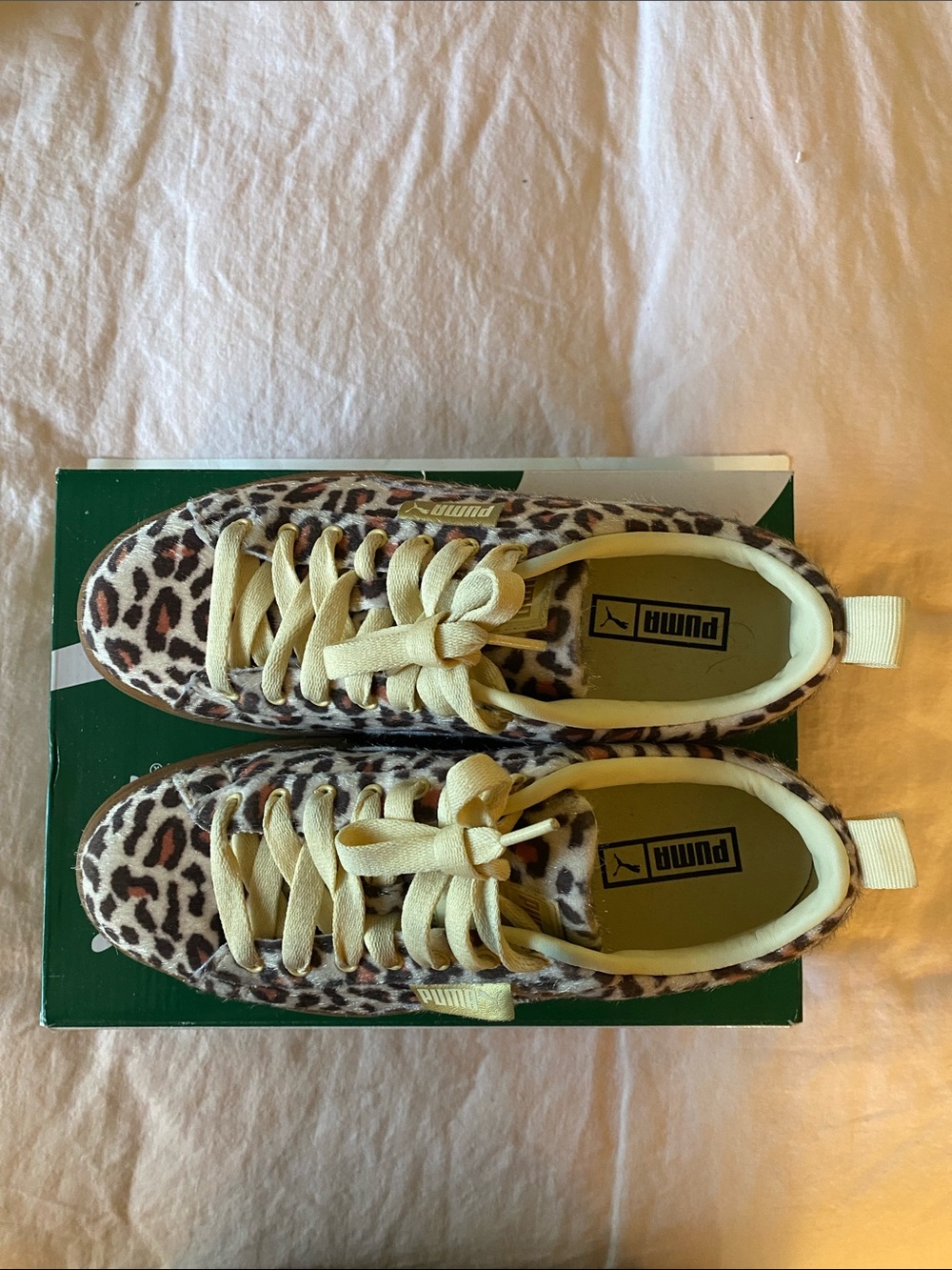Puma Mayze Leopard Print Platform Sneakers in Brown and Tan - Picture 3 of 6